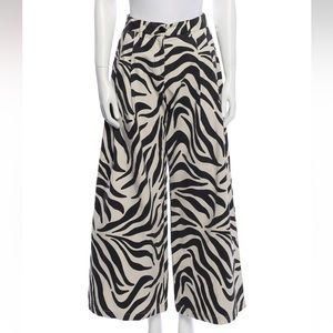 Nili Lotan zebra wide-leg pants